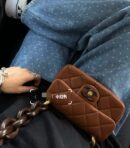 CHANEL 23A 高级手工坊系列 达喀尔桃木cf 大mini包 AS4165