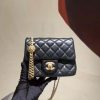 CHANEL 23S 爆款山茶花调节扣方胖子17cm AS4040