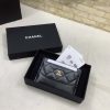 CHANEL 经典流浪包系列 胎牛皮拼色卡包 A84386