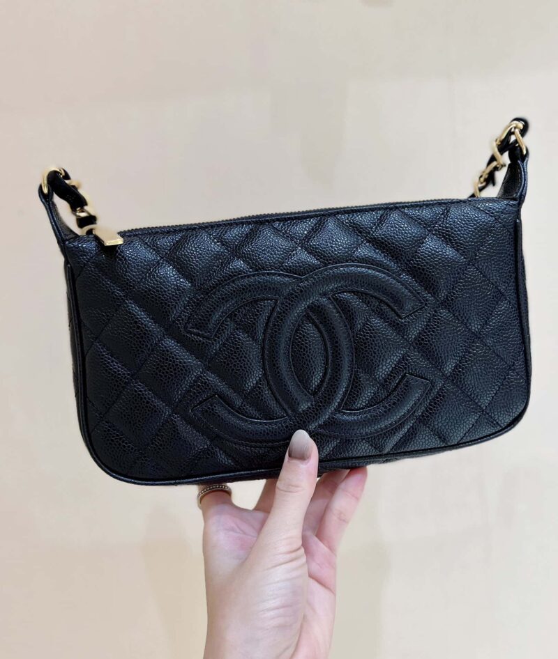 CHANEL Jennie同款火爆中古腋下包 A50920黑色