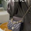 wsxc1694624506368_0.jpg CHANEL 22k 秋冬高级成衣系列 荔枝牛皮woc AP3019黑色