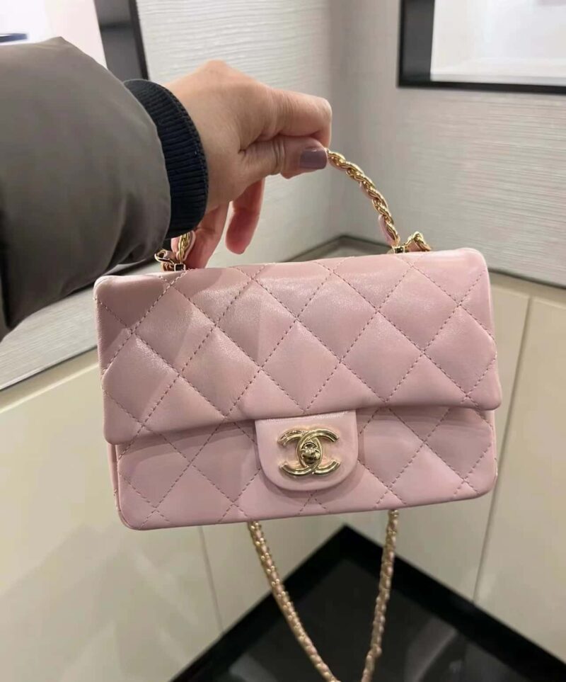 CHANEL 23S 春夏系列 CF手柄大mini AS4023粉色 - Image 2