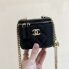 CHANEL 23P 春夏预告系列 爱心调节扣大爆款口红包 AP3203黑色