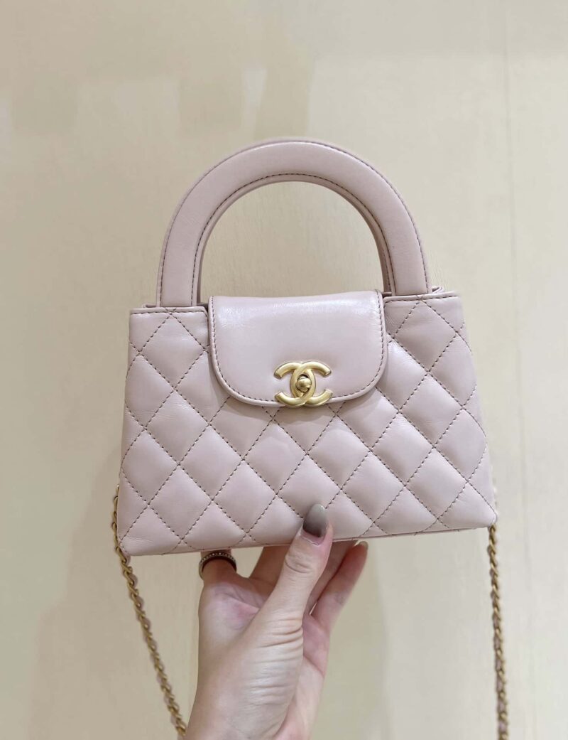 CHANEL 23K 秋冬系列 Kelly包 AS4416粉色
