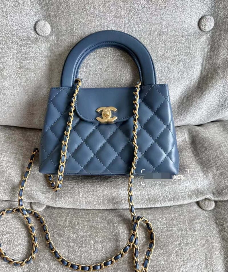 CHANEL 23K 秋冬系列 Kelly包 AS4416兰色 - Image 2