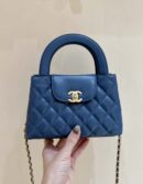 CHANEL 23K 秋冬系列 Kelly包 AS4416兰色