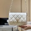 CHANEL 23K 秋冬系列 19复古豆腐包 AS4423白色