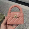 CHANEL 23K 秋冬系列 超火爆迷你Kelly 包 AP3435珊瑚粉