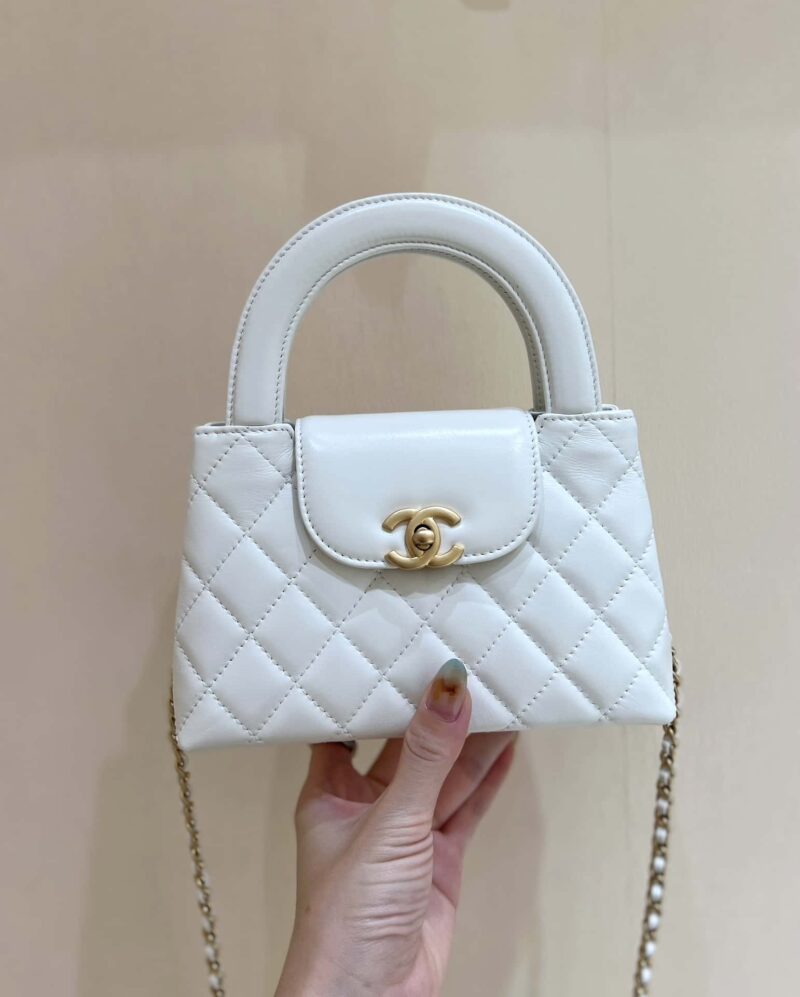 CHANEL 23K 秋冬系列 超火爆Kelly 包 AS4416白色