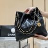 wsxc1699973117447_0.jpg CHANEL 黑色鱼子酱皮配枪色五金 23k垃圾袋 AS3261
