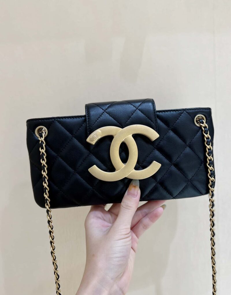 CHANEL 24C 早春度假系列 复古大双C 法棍包 AS4611