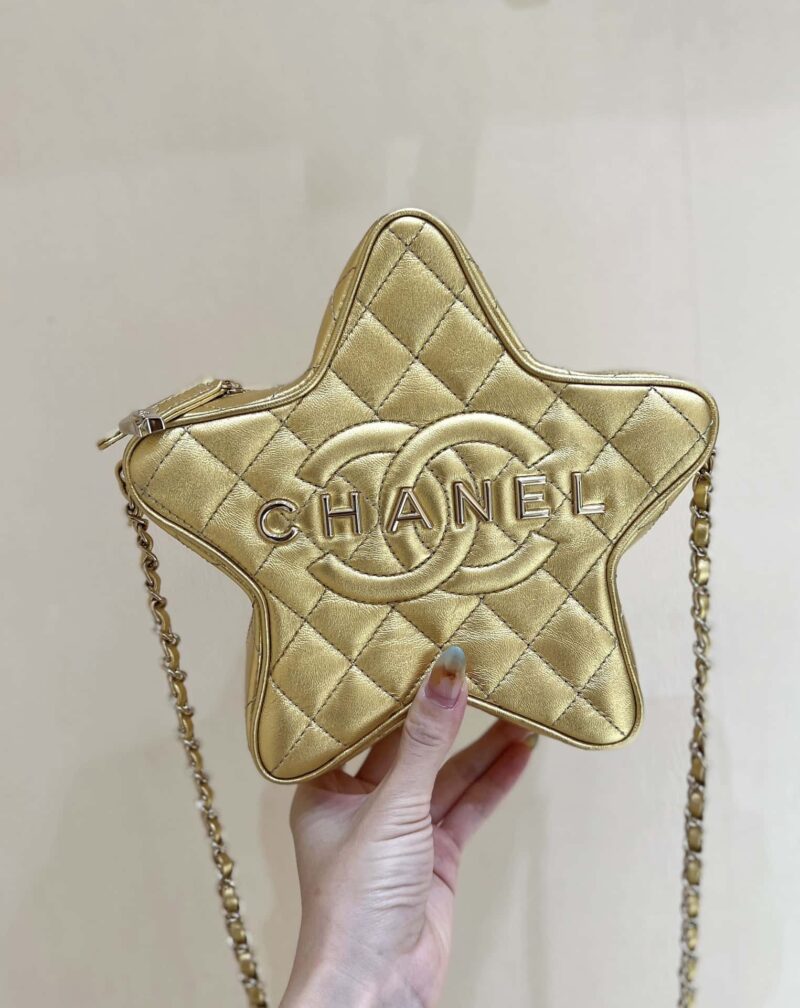 CHANEL 24C 早春度假系列限量版星星包 AS4579金色