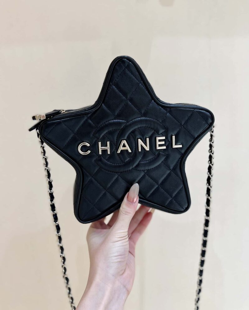 CHANEL 24C 早春度假系列限量版星星包 AS4579黑色