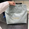 wsxc1709566620423_0.jpg CHANEL 23C 22手袋 正品尾皮 雾霾蓝 中号 AS3261