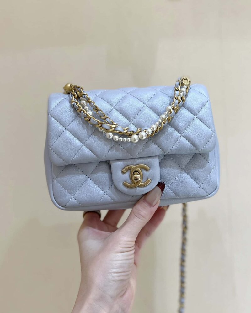 CHANEL 24P 春夏预告系列限量版珍珠方胖子 AS4385