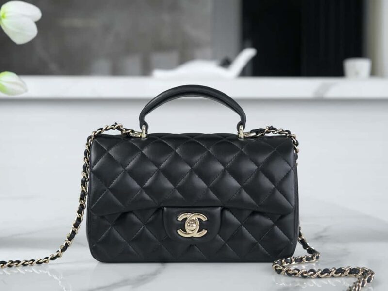CHANEL 23P 手柄款cfmini 黑🖤AS2431