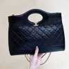 CHANEL 24S 横版31bag油蜡羊皮 AS4854黑色