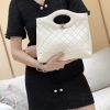 CHANEL 24S 新小号31bag油蜡羊皮 AS4853白色