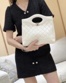 CHANEL 24S 新小号31bag油蜡羊皮 AS4853白色