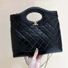 CHANEL 24S 新小号31bag油蜡羊皮 AS4853黑色
