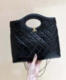 CHANEL 24S 新小号31bag油蜡羊皮 AS4853黑色