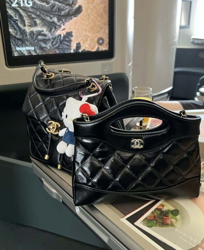 CHANEL 24S 31bag nano 油蜡羊皮 AP3656黑色 - Image 2