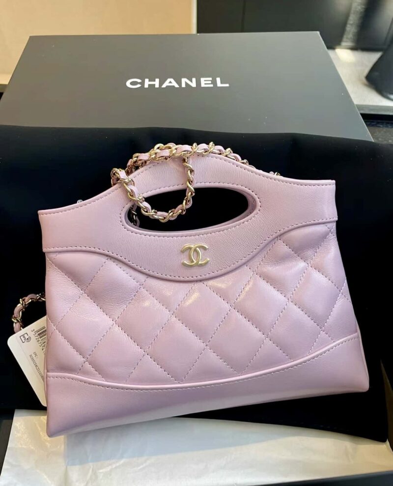 CHANEL 24S 31bag nano 油蜡羊皮 AP3656紫色 - Image 2