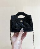 CHANEL 24S 春夏系列 超迷你小废包 AP3875黑色