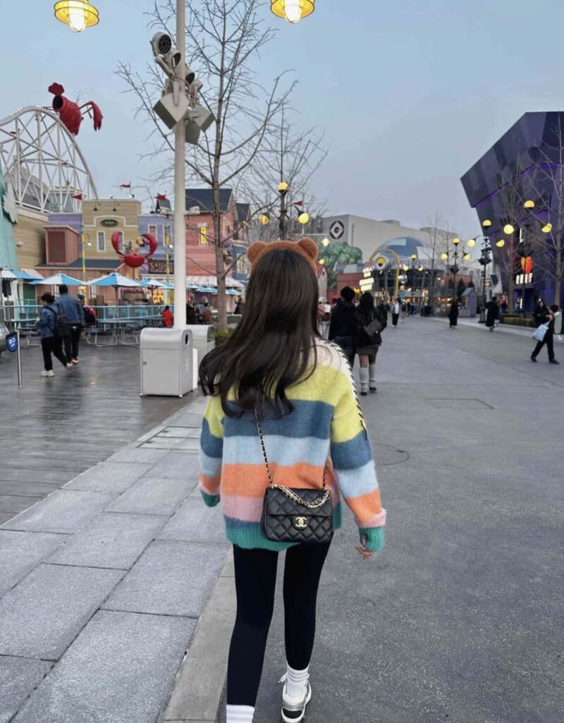 Chanel 𝟐𝟒𝐩 珍珠链 方胖子大号 黑色 AS4384 - Image 2