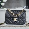 Chanel 𝟐𝟒𝐩 珍珠链 方胖子大号 黑色 AS4384