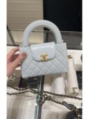 CHANEL 24S 新色 Kelly手柄包 大号 冰川蓝 AS4416