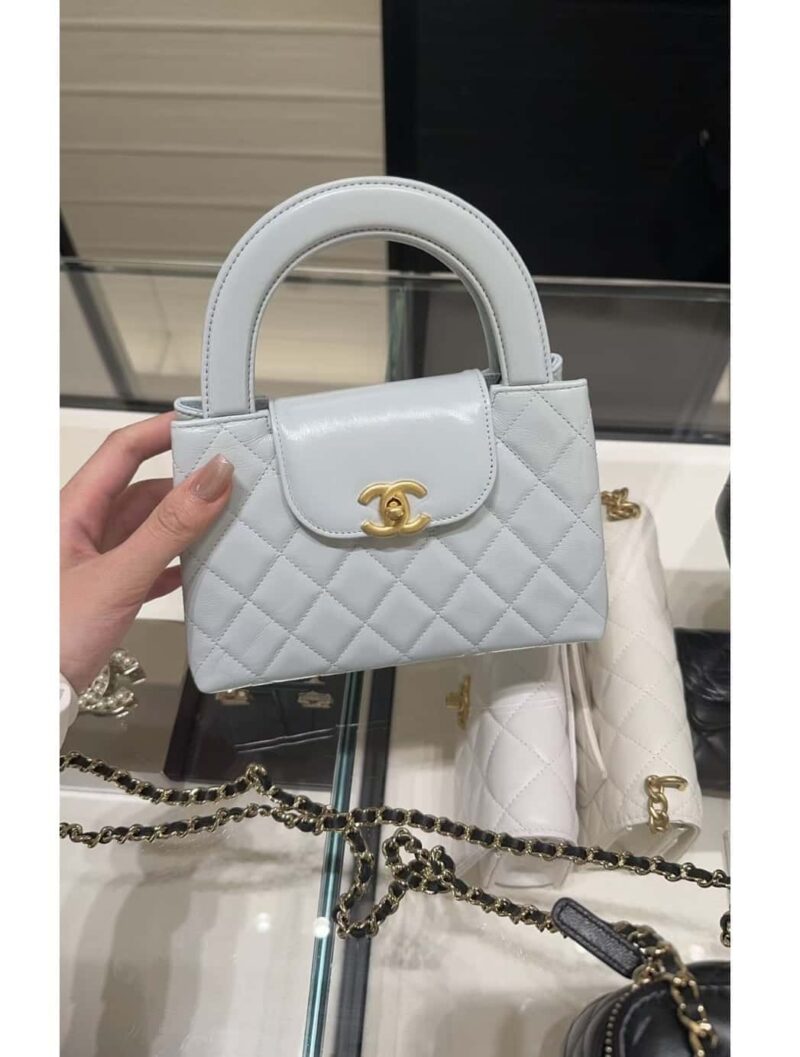 CHANEL 24S 新色 Kelly手柄包 大号 冰川蓝 AS4416 - Image 2