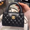CHANEL 24S 新色 Kelly手柄包 大号 黑色 AS4416