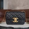 wsxc1725548739301_0.jpg CHANEL 𝟐𝟒𝐛 双𝐂 𝒍𝒐𝒈𝒐 口盖包 黑金 正品皮 AS5026 B17620 94305