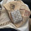 wsxc1725549302830_0.jpg 𝐂𝐡𝐚𝐧𝐞𝐥 𝟮𝟰 CoCo Beach草编购物袋🛍️ 小号