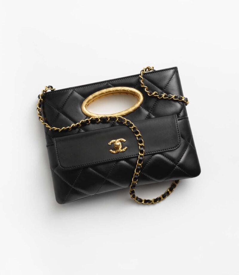 CHANEL 24B 高级手工坊 晚宴包 黑色 AS5038 B17663 94305 - Image 2