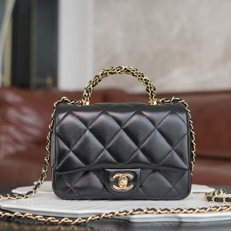 CHANEL 24b Flap新型粗链手柄 方胖子 小号 AS5032 B17665 94305
