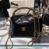 CHANEL 24b 新型粗链手柄 饭盒包 黑色🖤AP4189 B17675 NZG79