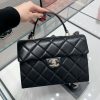 CHANEL 24p 手柄kelly盒子 黑色大号 AS4712