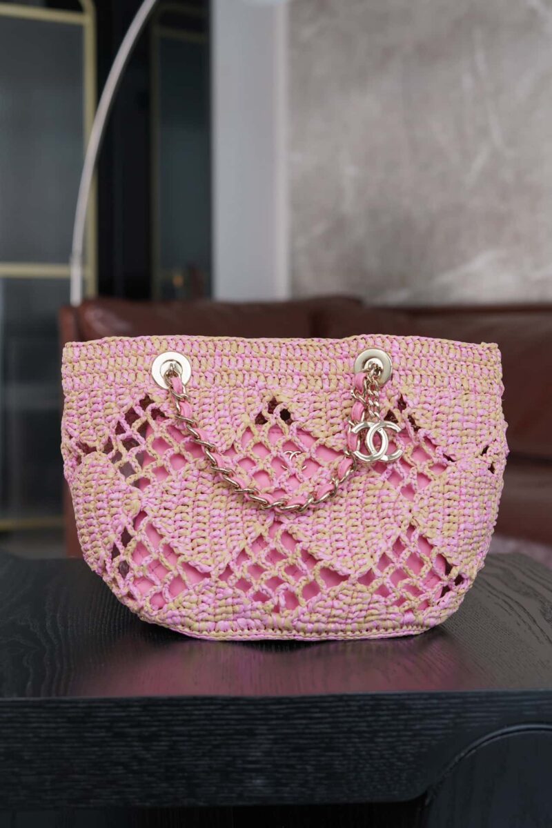𝐂𝐡𝐚𝐧𝐞𝐥 𝟮𝟰 CoCo Beach草编购物袋🛍️ 小号 AS4714