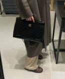 𝐂𝐡𝐚𝐧𝐞𝐥 24S 31bag 横版中号 黑色➿正品皮 AS4854