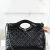 𝐂𝐡𝐚𝐧𝐞𝐥 24S 31bag 横版中号 黑色➿正品皮 AS4854