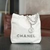 𝐂𝐇𝐀𝐍𝐄𝐋 23S 22Mini bag 白银 正品皮 AS3980