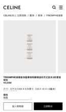 Celine赛琳凯旋门发夹发卡套装
