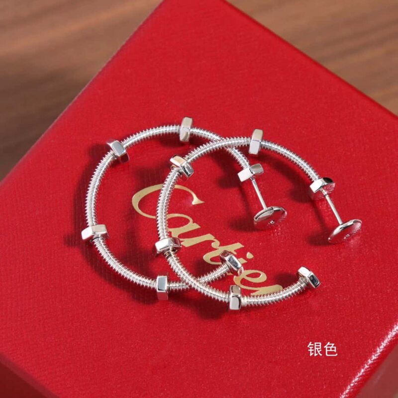 ☀卡地亚Cartier ECROU DE CARTIER 螺丝耳钉耳环 - Image 13