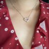 ☑️TIFFANY&Co.蒂芙尼满钻桃心爱心项链