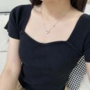 ☑️TIFFANY&Co.蒂芙尼满钻桃心爱心项链