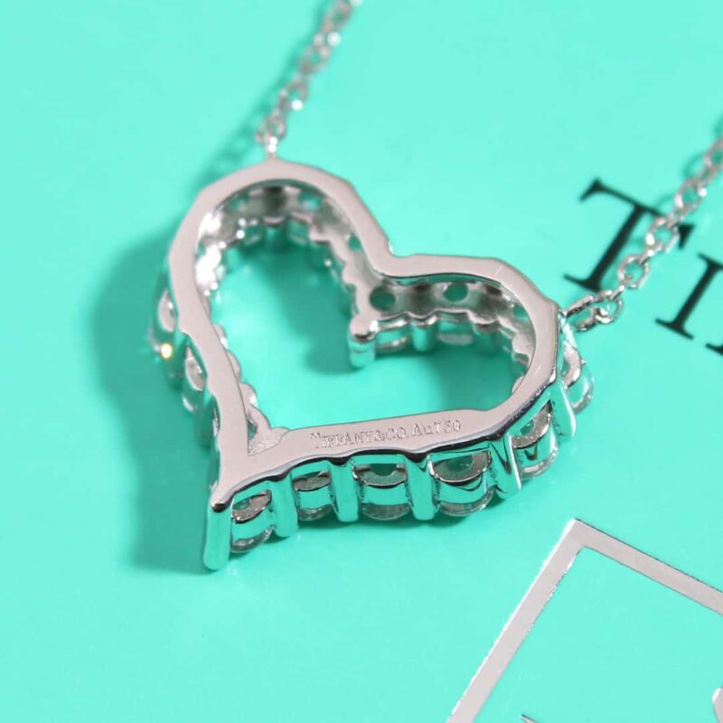☑️TIFFANY&Co.蒂芙尼满钻桃心爱心项链 - Image 15