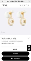 ☑️DIOR迪奥CD滴油大小珍珠耳钉耳环