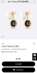 ☑️DIOR迪奥CD滴油大小珍珠耳钉耳环
